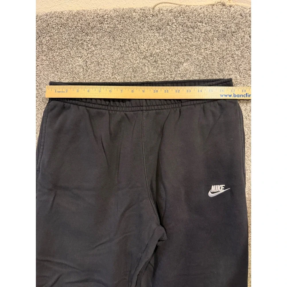 Nike Sweatpants Mens XL Black Club Fleece Joggers Sportswear Embroidered Logo - Picture 6 of 10